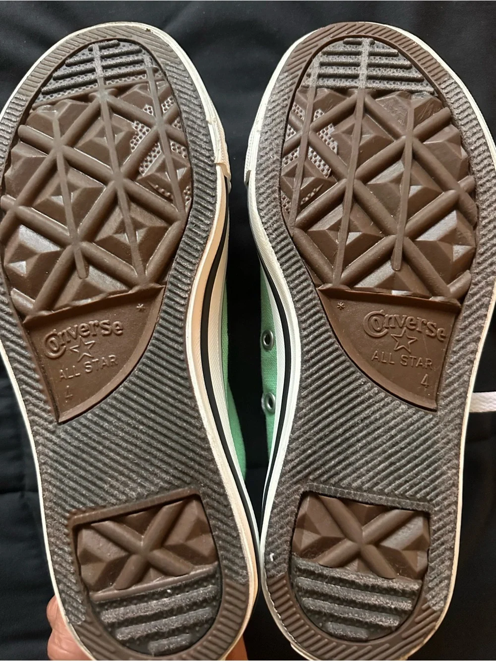 Converse Kids Low-Top Canvas Sneakers in Light Green